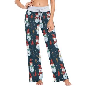 ALAZA Women's Pajama Lounge Pants Casual Stretch Pants Wide Leg in Saudi Arabia