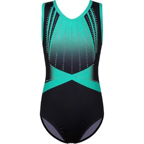 BAOHULU Girls Leotards for Gymnastics & Dance One Piece Sparkly Toddler Kids Athletic Practice Activewear