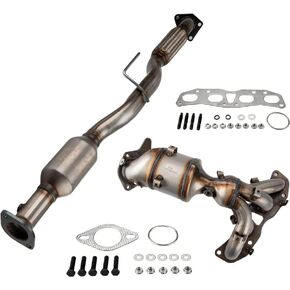 KAX Catalytic Converter With Exhaust Manifold Fit for 2007-2013 Altima 2.5L,Front,Rear Replace # 54782,16593,40919,40800,324424,753006 2Pcs ​(EPA Compliant)