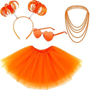 Tutu Costume Accessories, 80s Fancy Dress Costume Accessories Running Tulle Tutu Skirts Adult Tutus for Women Girls