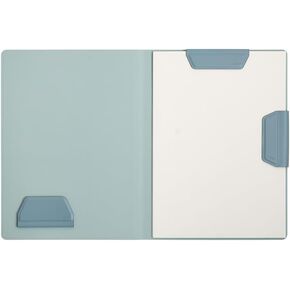 LHiDS Creative Business Portfolio Lite Resume Padfolio Organizer مع الحافظة، مشبك الورق، لوحة الكتابة، حامل القلم/البطاقة، إغلاق مغناطيسي للعمل والمدرسة والمزيد (مشمش، A4/Letter)