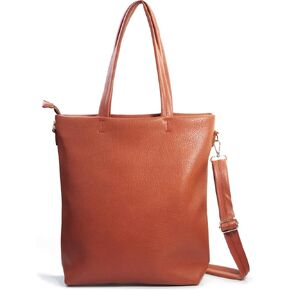 HOXIS Women's Tote Bag with Removable Shoulder Strap Vegan Leather Shoulder Handbag Satchel Bag