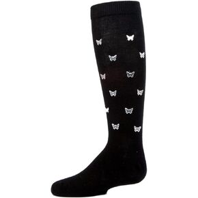 جوارب MeMoi Fly Sky High Butterfly للفتيات للركبة من مزيج القطن