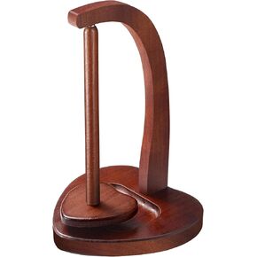 DMTVAL Wooden Magnetic Yarn Holder, Smooth Rotation, Durable Finish, Easy to Install, Ideal for Knitting and Crocheting (Wood Color, Upgraded Magnetic Power)