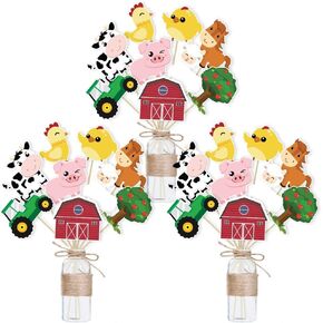Watercolor Dinosaur Party Centerpieces Sticks- 18PCS Dino Theme Party Supplies for Girls Kids Baby Shower Dinosaur Birthday Party Decorations Table Decor Toppers