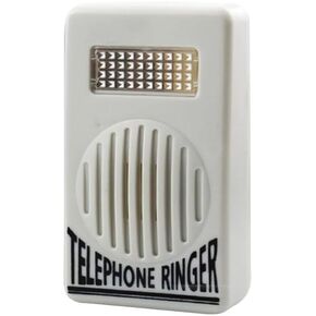 White Telephone Ringer Amplifier Bell Extra-Loud Telephone/Phone Ringer Use Safety Small in Size and Light in Weight, Landline Phones, Telephones and Accessories, Landline Phones