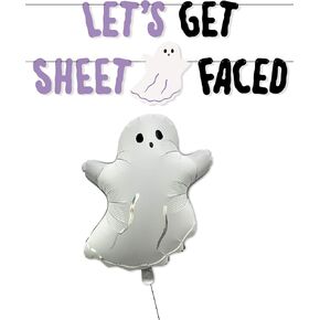 HOUSE OF PARTY Halloween Party Decorations - Halloween Banner - Ghost Halloween Decor - Perfect Indoor Halloween Party Decor with Halloween Ghost - Ideal for Halloween Party Favors, and Decorations!