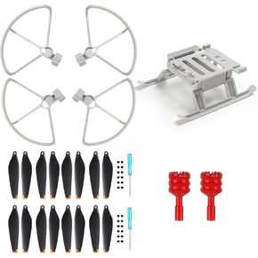 16Pcs Mini 4 pro Propellers Blades+Propeller Guard+Landing Gear Legs+1 Pairs Mini 4 Pro Joysticks for DJI Mini 4 Pro Accessories
