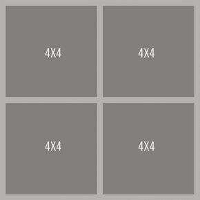 Simple Stories Simple Pages Page Template-(1) 4-4"X4" -SPT15831