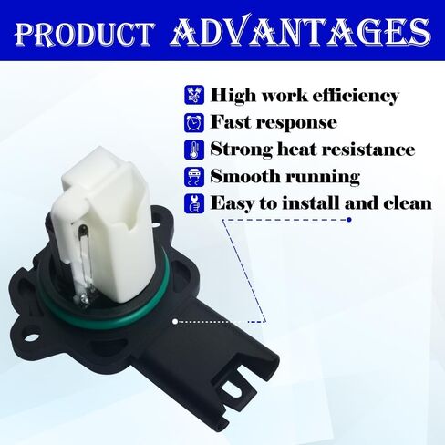 مقياس مستشعر تدفق الهواء الشامل (يناسب 5 دبابيس، L6 3.0L) متوافق مع BMW: X3/X5/Z4/128i/328i (xi)/528i (xi) 2007-2013، استبدال #5WK97508، 7450082، 13627551638 in Kuwait