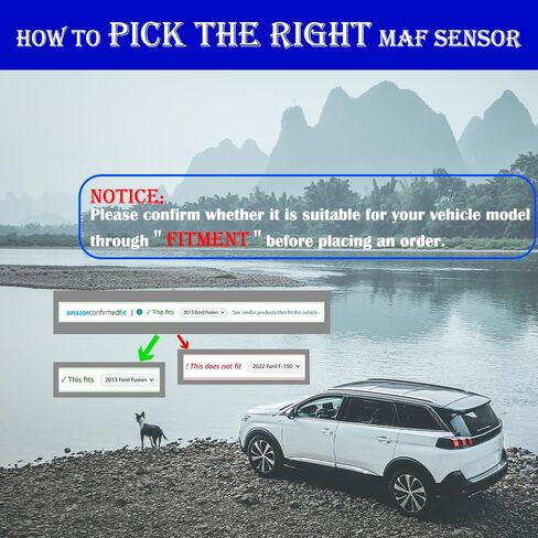 مقياس مستشعر تدفق الهواء الشامل (يناسب 5 دبابيس، L6 3.0L) متوافق مع BMW: X3/X5/Z4/128i/328i (xi)/528i (xi) 2007-2013، استبدال #5WK97508، 7450082، 13627551638 in Kuwait