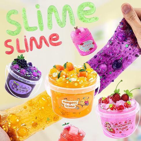 LAWOHO Halloween Slime Kit for Girls & Boys, Black Cat Slime Clay & Charms in Saudi Arabia