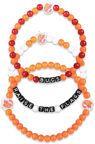 FOCO NFL Unisex-Adult NFL Team Logo Officially Licensed 3-Pack Beaded Friendship Bracelets in Kuwait