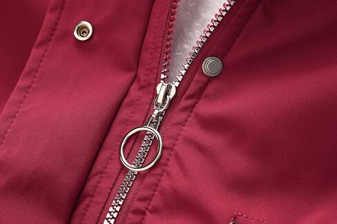 Lamgool Winter Coats for Women Warm Sherpa Fleece Long Back Jacket Thicken Parka with Hood in Kuwait