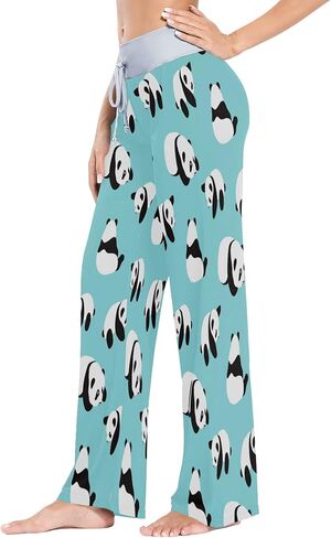ALAZA Women's Pajama Lounge Pants Casual Stretch Pants Wide Leg in Saudi Arabia