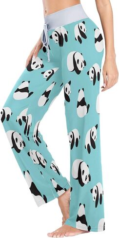 ALAZA Women's Pajama Lounge Pants Casual Stretch Pants Wide Leg in Saudi Arabia