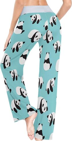 ALAZA Women's Pajama Lounge Pants Casual Stretch Pants Wide Leg in Saudi Arabia