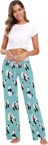 ALAZA Women's Pajama Lounge Pants Casual Stretch Pants Wide Leg in Saudi Arabia