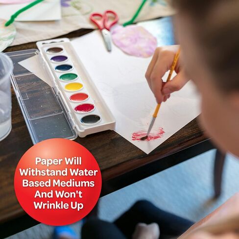 Crayola Giant Marker and Watercolor Pad, Kids Art Supplies, Gift , White includes 1 Pad (25 sheets) in Saudi Arabia