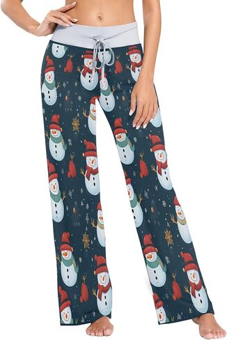 ALAZA Women's Pajama Lounge Pants Casual Stretch Pants Wide Leg in Saudi Arabia