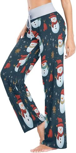 ALAZA Women's Pajama Lounge Pants Casual Stretch Pants Wide Leg in Saudi Arabia