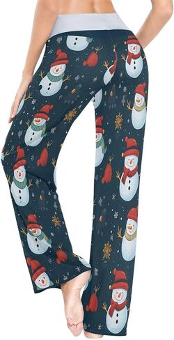ALAZA Women's Pajama Lounge Pants Casual Stretch Pants Wide Leg in Saudi Arabia