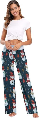 ALAZA Women's Pajama Lounge Pants Casual Stretch Pants Wide Leg in Saudi Arabia