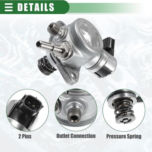 مضخة وقود عالية الضغط Motoforti، لسيارة Ford Focus 2012-2018، معدنية، رقم CM5E-9D376-CB، لون فضي، مضخة وقود ميكانيكية عالية الضغط in Saudi Arabia