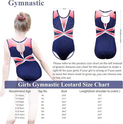 BAOHULU Girls Leotards for Gymnastics & Dance One Piece Sparkly Toddler Kids Athletic Practice Activewear in Saudi Arabia