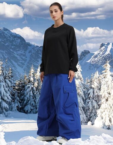 Women Snowboard Pants Snow Super Baggy Insulated Winterproof Waterproof Loose Ski Pants Outdoor in Saudi Arabia