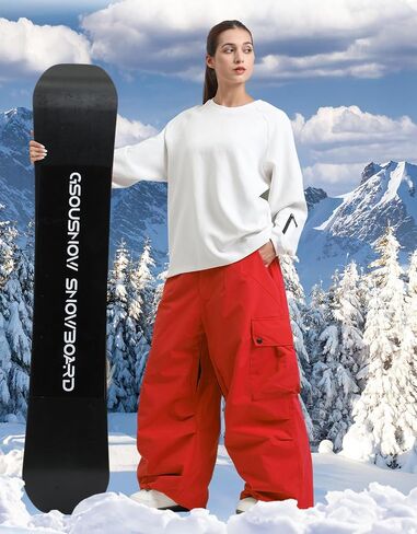 Women Snowboard Pants Snow Super Baggy Insulated Winterproof Waterproof Loose Ski Pants Outdoor in Saudi Arabia