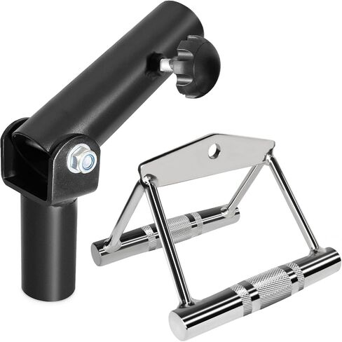 A2ZCARE T-Bar Row Plate Post إدراج الألغام الأرضية - دوران كامل 360 درجة وسهل التركيب - يناسب القضيب الأوليمبي مقاس 2 بوصة - رائع للظهر والعضلات والذراع ومرفق الألغام الأرضية لتدريبات الحديد، وصالة الألعاب الرياضية المنزلية in Kuwait