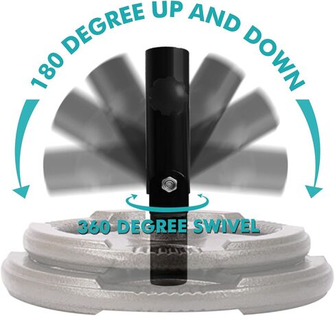 A2ZCARE T-Bar Row Plate Post إدراج الألغام الأرضية - دوران كامل 360 درجة وسهل التركيب - يناسب القضيب الأوليمبي مقاس 2 بوصة - رائع للظهر والعضلات والذراع ومرفق الألغام الأرضية لتدريبات الحديد، وصالة الألعاب الرياضية المنزلية in Kuwait