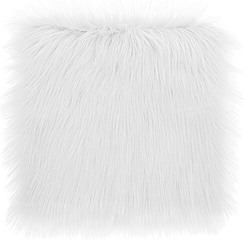 WLLHYF Faux Fur Fabric Squares, 12 Inches Area Rugs Shaggy Fur Fabric Cuts Fluffy Fur Square Patches Plush Rug Chair Cover Seat Cushion Pad for DIY Crafts Christmas Gnomes Decors (Black) in Saudi Arabia