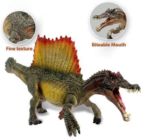 Spinosaurus Toys, Large Dinosaur Toys for Boys and Girls, 14in Dino Toy Figure with Movable Jaw, Figurines Realistic Spinosaurus Dinosaur Toy, Birthday Party Gifts for Kids in Saudi Arabia
