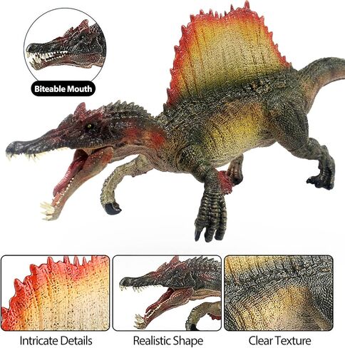 Spinosaurus Toys, Large Dinosaur Toys for Boys and Girls, 14in Dino Toy Figure with Movable Jaw, Figurines Realistic Spinosaurus Dinosaur Toy, Birthday Party Gifts for Kids in Saudi Arabia