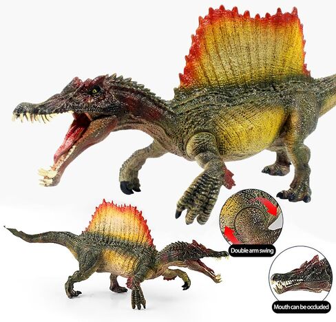 Spinosaurus Toys, Large Dinosaur Toys for Boys and Girls, 14in Dino Toy Figure with Movable Jaw, Figurines Realistic Spinosaurus Dinosaur Toy, Birthday Party Gifts for Kids in Saudi Arabia