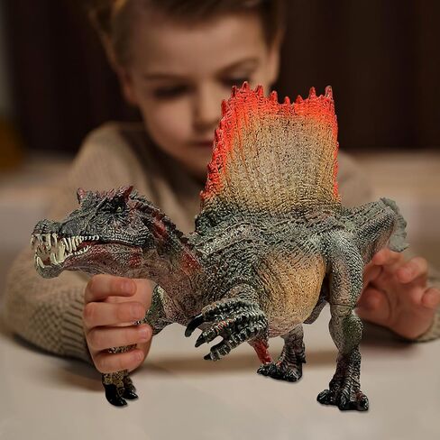 Spinosaurus Toys, Large Dinosaur Toys for Boys and Girls, 14in Dino Toy Figure with Movable Jaw, Figurines Realistic Spinosaurus Dinosaur Toy, Birthday Party Gifts for Kids in Saudi Arabia