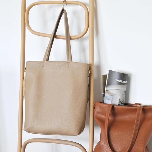 HOXIS Women's Tote Bag with Removable Shoulder Strap Vegan Leather Shoulder Handbag Satchel Bag in Kuwait