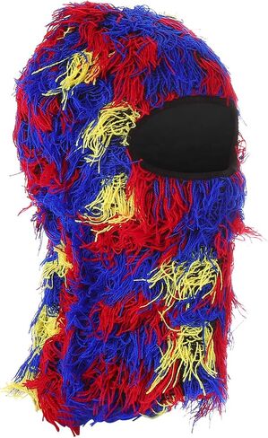 PATIKIL Distressed Balaclava Ski Mask, Balaclava Camo Knitted Face Mask Windproof Full Face Cover for Women Men Outdoor Sport in Saudi Arabia