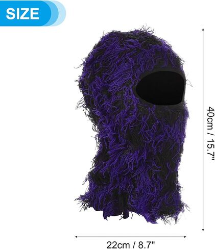 PATIKIL Distressed Balaclava Ski Mask, Balaclava Camo Knitted Face Mask Windproof Full Face Cover for Women Men Outdoor Sport in Saudi Arabia
