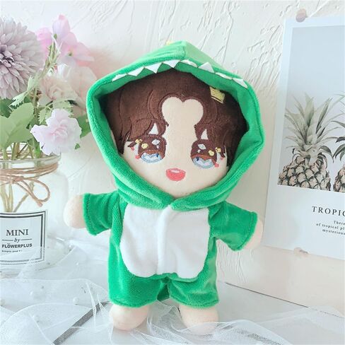 20cm /8" Doll Plush Doll's Clothes Animal one-Piece Garment Suit Pajamas Toys Dolls Accessories (Shark) in Saudi Arabia