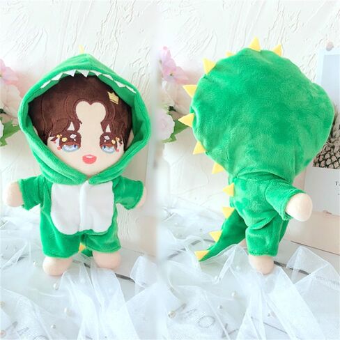 20cm /8" Doll Plush Doll's Clothes Animal one-Piece Garment Suit Pajamas Toys Dolls Accessories (Shark) in Saudi Arabia