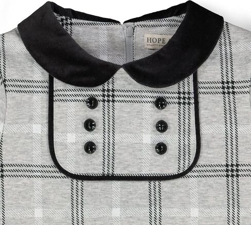 Hope & Henry Girls' Short Sleeve Ponte A-Line Dress in Saudi Arabia
