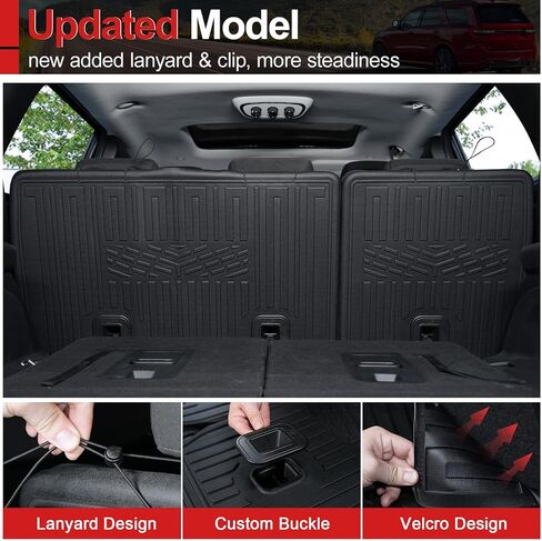 Cargo Mat for 2016-2025 Dodge Durango Trunk Liner and 3rd Backrest Mat Replacement for Dodge Durango Accessories 2025 2024 2023 2022 2021 in Saudi Arabia