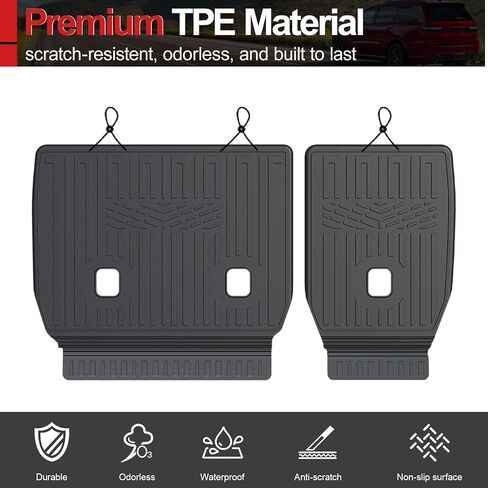Cargo Mat for 2016-2025 Dodge Durango Trunk Liner and 3rd Backrest Mat Replacement for Dodge Durango Accessories 2025 2024 2023 2022 2021 in Saudi Arabia