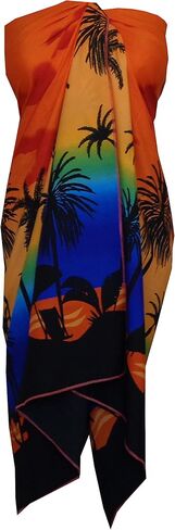 ALVISH Sarong Wraps for Women Mens Scenic Coconut Beach Swimsuit Wrap Plus Size Pareo in Saudi Arabia