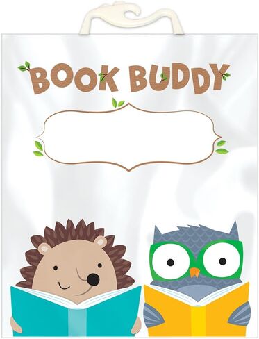 Creative Teaching Press Stick Kids Book Buddy Bags, CTP Classroom Supplies, Multi-Color, Pack of 6, 10 1/2" x 12 1/2" in Saudi Arabia