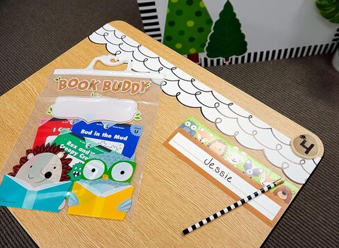 Creative Teaching Press Stick Kids Book Buddy Bags, CTP Classroom Supplies, Multi-Color, Pack of 6, 10 1/2" x 12 1/2" in Saudi Arabia