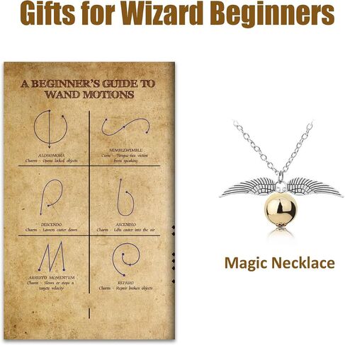 Natem Wizard Wand, Witches Cosplay Magic Wands, Wands Collection Christmas Halloween Props Party Supplies, Necklace Included (Wise) in Saudi Arabia